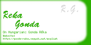 reka gonda business card